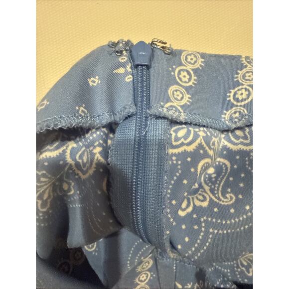 Ann Taylor Blue Bandana Print Skirt Women’s Size 6 Casual Boho Summer - Picture 5 of 7